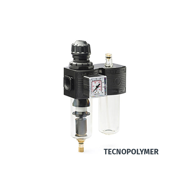 E/22-SC MEDIUM - Gruppo filtro - Regolatore - Lubrificatore modulare CON SCARICO AUTOMATICO DI CONDENSA - TECNOPOLIMERO o METALLO - Ani E/22-SC MEDIUM - Gruppo filtro - Regolatore - Lubrificatore modulare CON SCARICO AUTOMATICO DI CONDENSA - TECNOPOLIMERO o METALLO - Ani